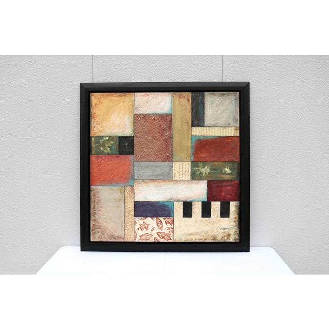 Contemporary Jodi Reeb-Myers Nature's Music Abstract Mixed-Media & Collage on Canvas Artwork For Sale - Image 3 of 18