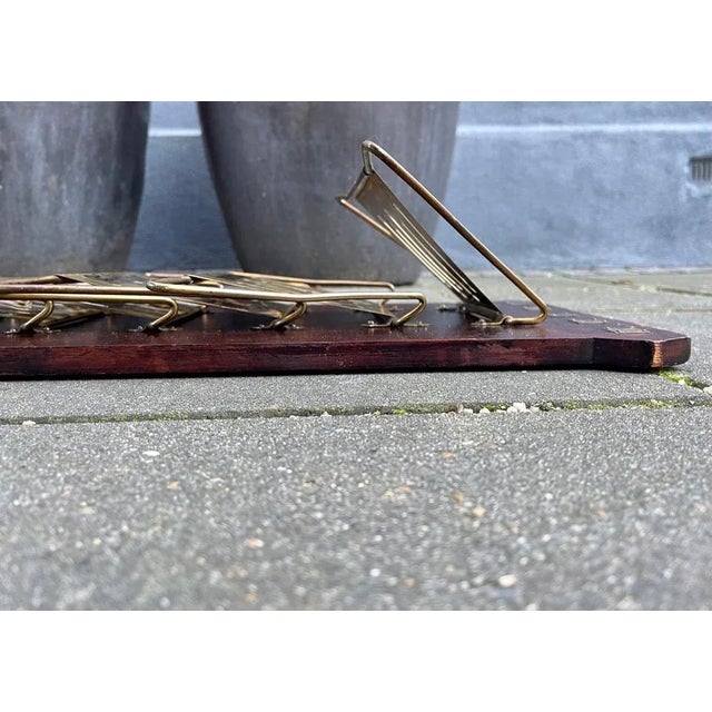 Art Deco Wall Mounted Magazine Rack, Germany, 1920s For Sale - Image 6 of 8