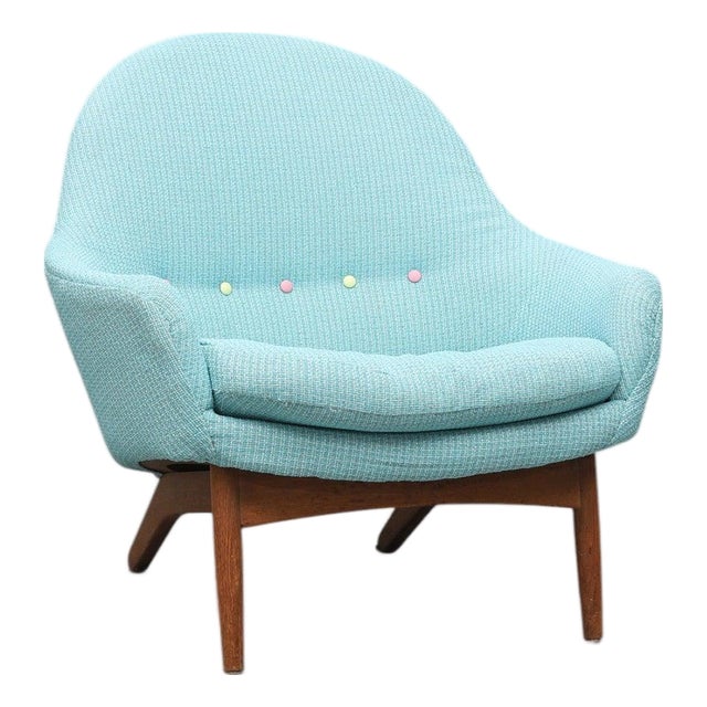 1950s Attributed to Kurt Østervig Lounge Chair in Teak For Sale