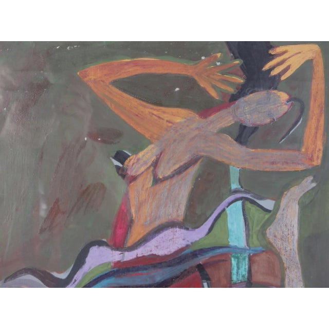 Dagmar Jelínková, Dancer, 1990s, Tempera, Watercolor, Pastel & Pencil on Paper, Framed For Sale - Image 3 of 13