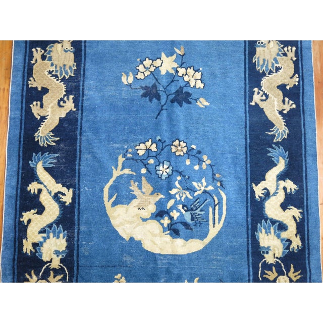 Rare Long 19th Century Chinese Peking Dragon Runner For Sale - Image 13 of 18