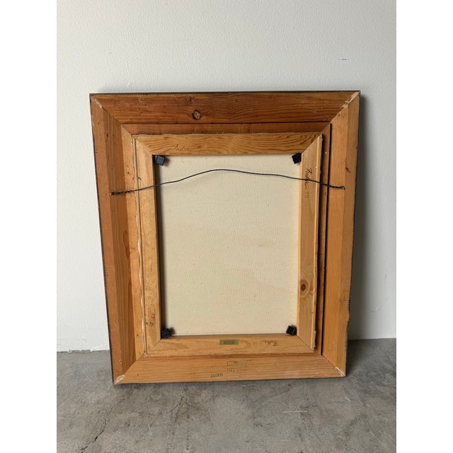 1970’s Gloria Pelkey Mixed Media Coastal Impressionist Landscape Oil Painting, Framed For Sale - Image 12 of 12