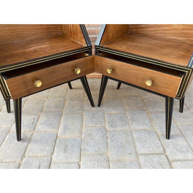 1960s Mid-Century Italian Glass Nightstands, 1960s, Set of 2 For Sale - Image 5 of 18