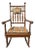 Early 20th Century Antique Rocking Chair Wood Spindle For Sale