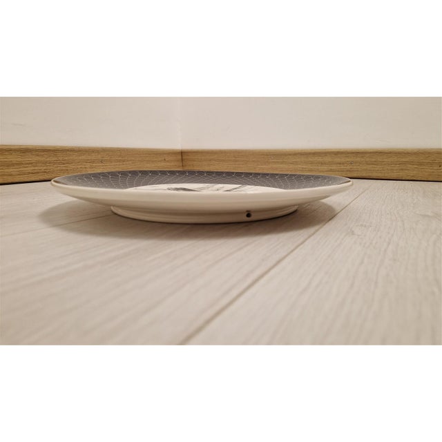 Vintage Plates in Black and White Antica Este Ceramic, 1970s, Set of 4 For Sale - Image 15 of 18