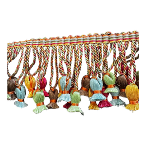 Kenneth Meyer Designer Tassel Fringe Trim Multicolor Drapery Upholstery