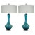 Vintage Murano Glass Petticoat Lamps Blue For Sale - Image 10 of 11