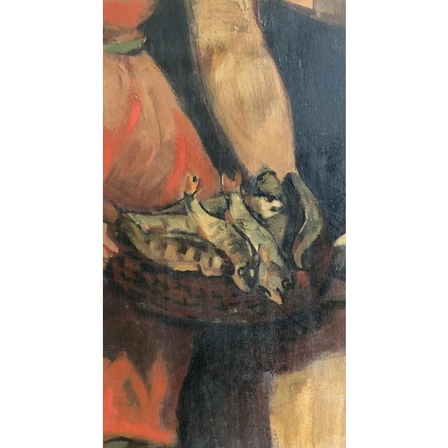 Alexandre Cingria, The Fish Merchant, Geneva, 1814, Oil on Board, Framed For Sale - Image 7 of 11