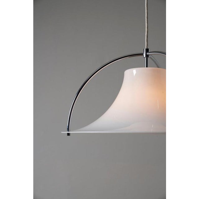 1970s Single Pendant Light by Jo Hammerborg for Fog & Mørup, Denmark, 1970s For Sale - Image 5 of 12