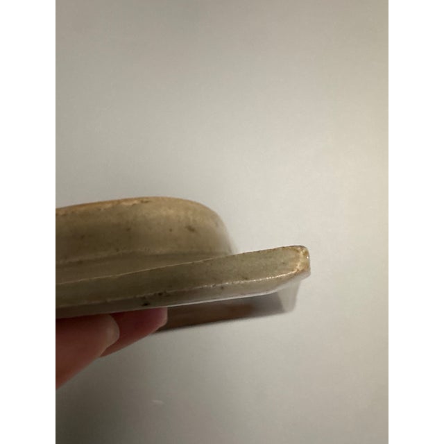 Ceramic Mid Century Studio Art, Stoneware Pottery Rectangle XL Tray Signed by Eric Norstad (California) For Sale - Image 7 of 12