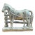 Vintage English Brass Horse Letter Rack For Sale