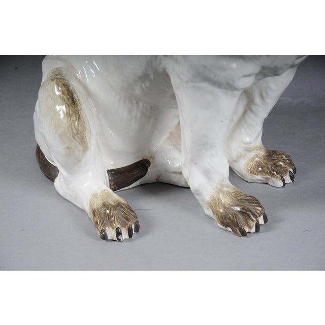 Brown Ceramic Pug Dog Figurine, England, 20th Century For Sale - Image 8 of 18