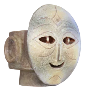 Ceramic Anthropomorphic Candleholder, 1970s