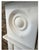 19th Century Carrara Marble Bullseye Fireplace Mantelpiece - Missing Top Shelf Piece For Sale In Houston - Image 6 of 10
