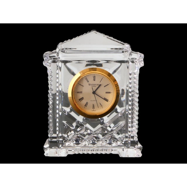 Traditional Waterford Crystal Mini Desk Clock For Sale - Image 3 of 5