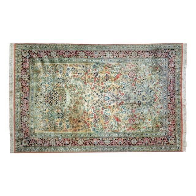 Cashmere Silk Tree of Life Rug For Sale