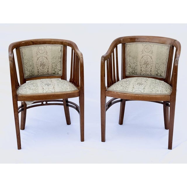 Vienna Secession Armchairs by Josef Maria Olbrich, Austria, 1900s, Set of 2 For Sale - Image 11 of 11