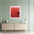 1990s Abstract Keith Haring Style Acrylic on Canvas Red Painting A beautiful and playful original painting, it is clearly...