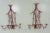 Metal Chinoiserie Faux Bamboo Metal Painted Candle Sconces - a Pair For Sale - Image 7 of 7
