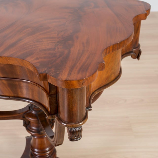 Antique English Mahogany Worktable, 1800s For Sale - Image 11 of 14