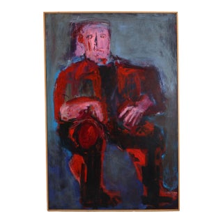 Large Figurative Expressionism Original Painting by the Reverend Dr. Virginia Cohn Parkum For Sale