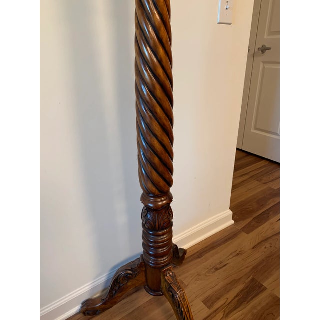 Victoria Mahogany Torchere Jardinere Stand For Sale - Image 4 of 6