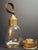 Antique 1840s Brass Whale Oil Lantern Fixed Globe Pear Shape Glass For Sale - Image 9 of 14