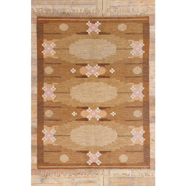Vintage Swedish Rollakan Rug, 05'07 X 07'07 For Sale - Image 11 of 11