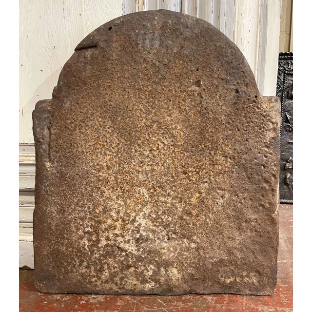 18th Century French Cast Iron Fireback With Royal Coat of Arms For Sale - Image 9 of 9
