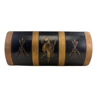 Vintage French Empire Style Toleware Trinket Box For Sale