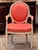 Pair of Vintage Painted French Armchairs With Oval Backs For Sale - Image 4 of 9