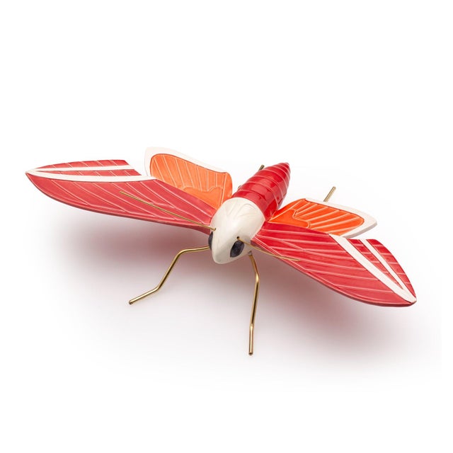 Elephant Butterfly in Red by Mambo Unlimited Ideas For Sale - Image 6 of 6