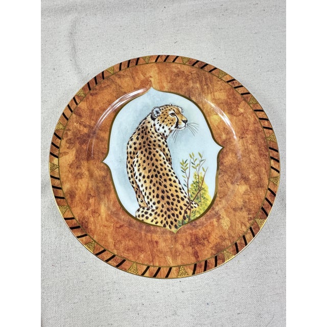 1990s Vintage Lynn Chase Animal Plates- Set of 3 For Sale - Image 5 of 8
