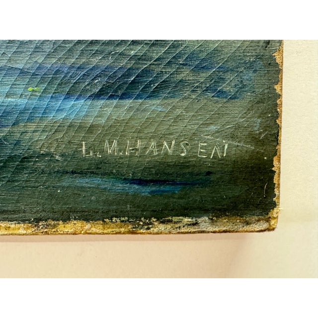 Traditional L. M. Hansen Oil on Canvas 19th Century For Sale - Image 3 of 4