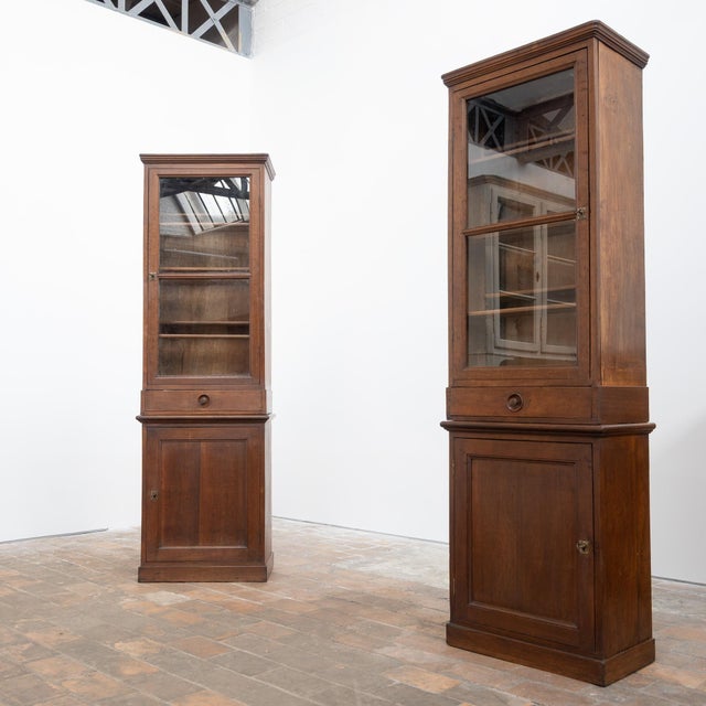 Oak Pharmacy Display Cabinets, 1890, Set of 2 For Sale - Image 17 of 17