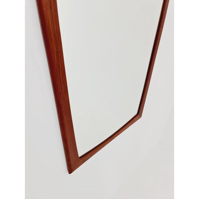 Large Mid-Century Modern Danish Wall-Mounted Mirror, 1960s For Sale - Image 4 of 15