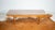 Mid Century Modern coffee table with glass top, circa 1970s. Reminiscent of George Nelson's platform slat bench...