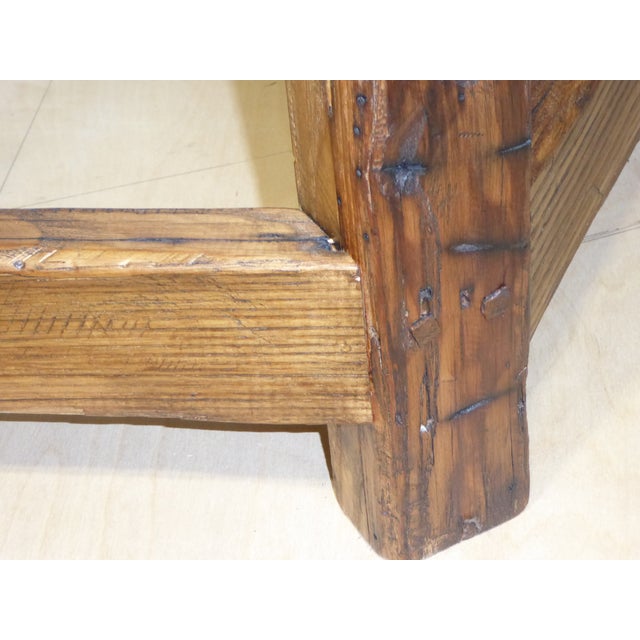 1940s 1800's Chestnut Country Dining Table / Seats 8+ For Sale - Image 5 of 9