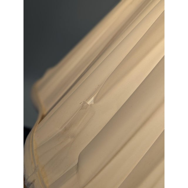 Alabaster Mid 20th Century Danish Modern Iridescent Gold Trimmed Lamps For Sale - Image 8 of 10