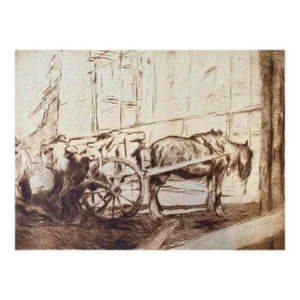 1920s Pal Fried Workers Etching