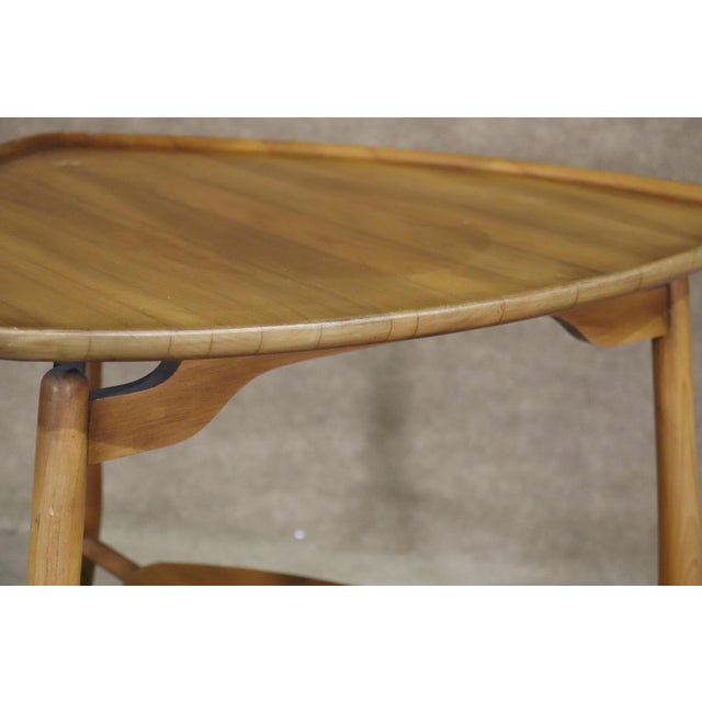 Mid 20th Century Mid 20th Century John Widdicomb Triangle Table For Sale - Image 5 of 9
