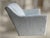 C. R. Laine Kendrick Swivel Chair in Thibaut Everly Spa Blue For Sale - Image 12 of 17