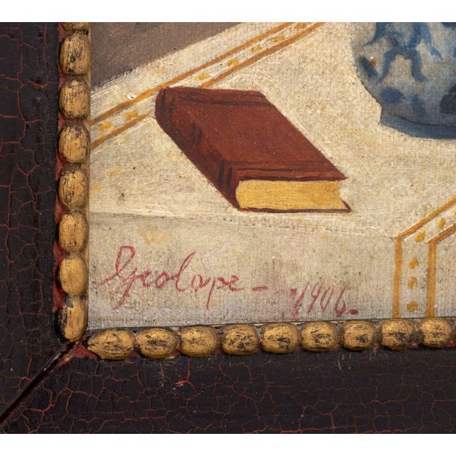 1900 - 1909 George Cope Still Life Oil on Canvas, 1906 For Sale - Image 5 of 8