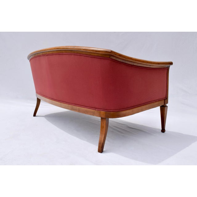 French Directoire Style Loveseat Sofa For Sale - Image 12 of 12
