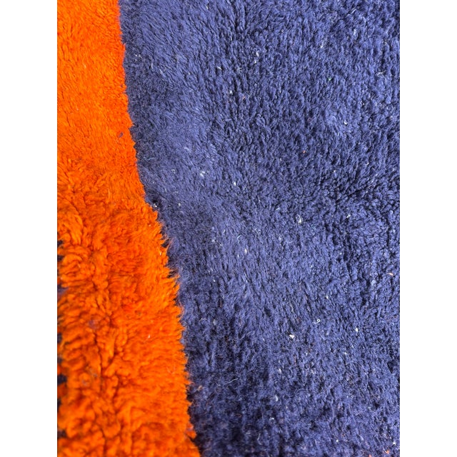 Elevate your interior with this exceptional new handmade Moroccan Mrirt rug, expertly woven from 100% natural wool by...