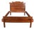 Antique 19th Century Victorian Eastlake Carved Oak Queen Size Bed Frame For Sale