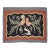 Vintage American Hand Hooked Rug, Folk Art, Two Lovebirds in a Tree Design, 2x3 For Sale