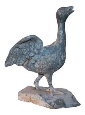 19th Century Zinc Folk Art Baby Goose