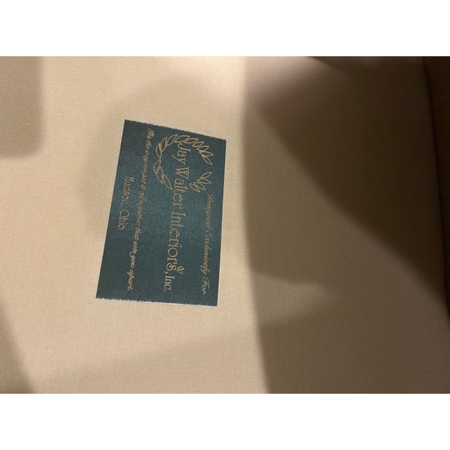 Gold Taylor King Custom Timeless Herringbone 3-Seat Sofa For Sale - Image 8 of 9