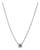 Unisex 18k White & Yellow Gold 0.51ct Diamond Solitaire Chocker Pendant Necklace For Sale